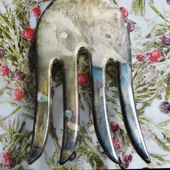 International Silver 3 Pieces Christmas Utensil Set Silverplate Extra Loose One - Picture 12 of 14